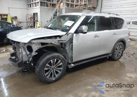 2020 Nissan Armada Sl 4Wd z USA, uszkodzony, nr VIN JN8AY2NC0L9618497
